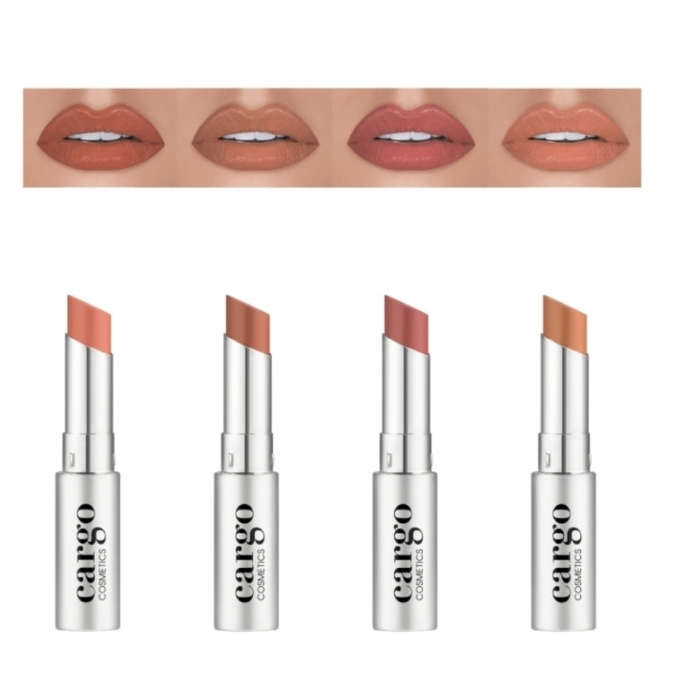 CARGO COSMETICS 4-PIECE ESSENTIAL COLOR LIPSTICK SET